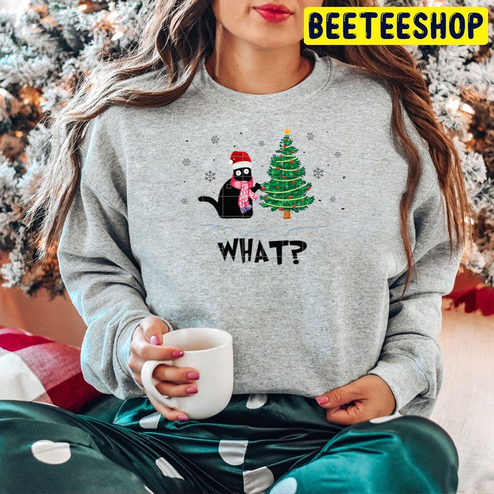 Cat What Christmas Tree Trending Unisex Hoodie Cat What Christmas Tree Trending Unisex Hoodie