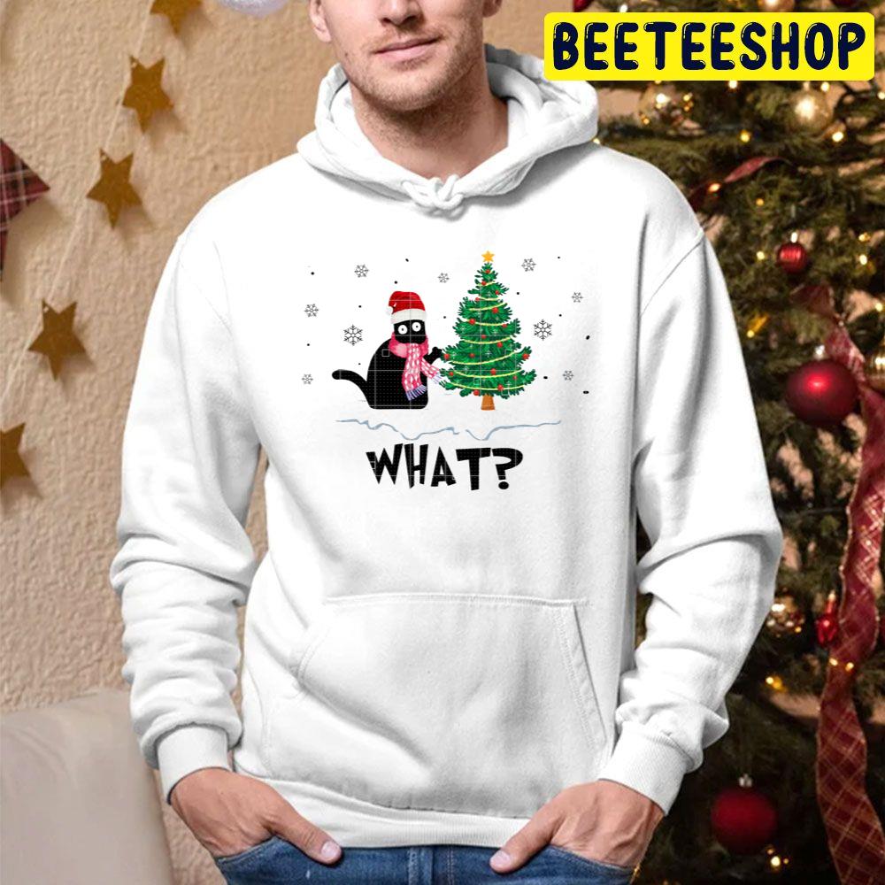 Cat What Christmas Tree Trending Unisex Hoodie Cat What Christmas Tree Trending Unisex Hoodie