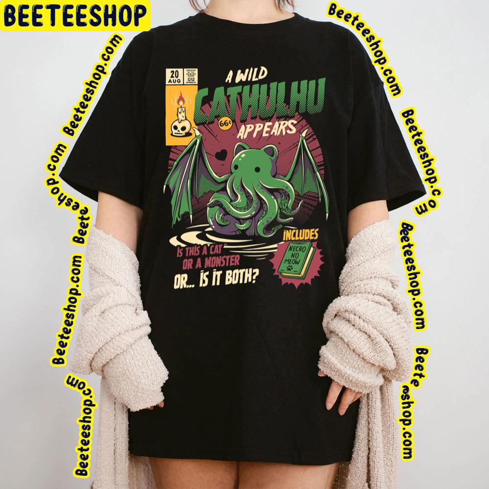 Cathulhu A Wild Cathulhu Appears Trending Unisex Sweatshirt Cathulhu A Wild Cathulhu Appears Trending Unisex Sweatshirt