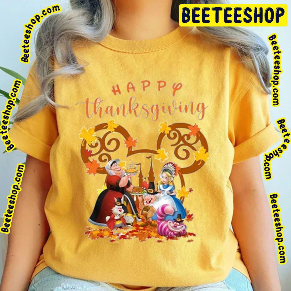 Cheshire Alice In Wonderland Happy Thanksgiving Trending Unisex T-Shirt Cheshire Alice In Wonderland Happy Thanksgiving Trending Unisex T-Shirt