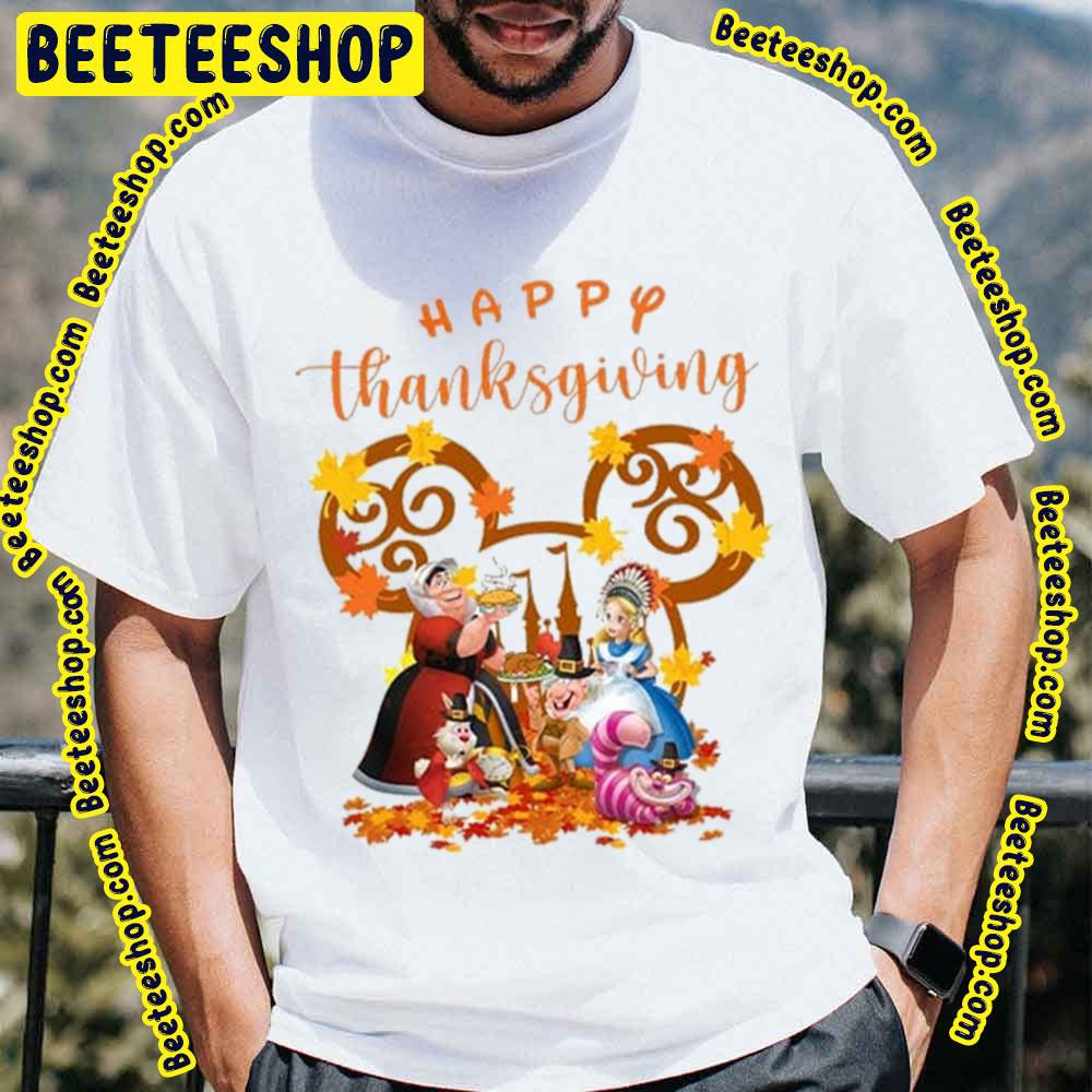 Cheshire Alice In Wonderland Happy Thanksgiving Trending Unisex T-Shirt Cheshire Alice In Wonderland Happy Thanksgiving Trending Unisex T-Shirt