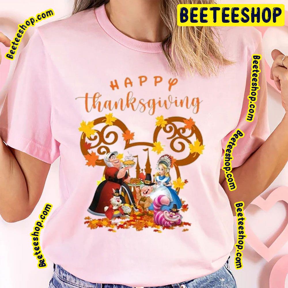 Cheshire Alice In Wonderland Happy Thanksgiving Trending Unisex T-Shirt Cheshire Alice In Wonderland Happy Thanksgiving Trending Unisex T-Shirt