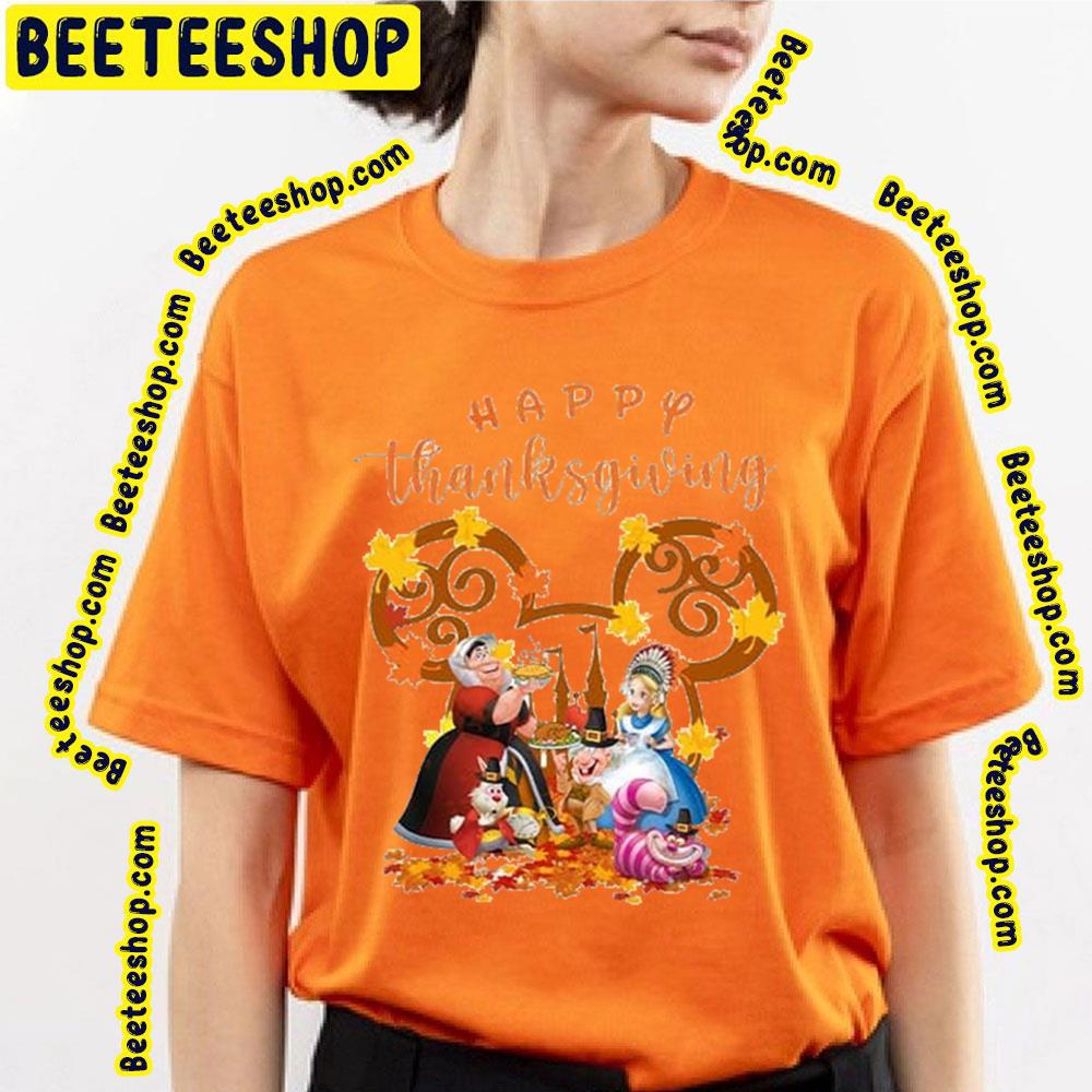 Cheshire Alice In Wonderland Happy Thanksgiving Trending Unisex T-Shirt Cheshire Alice In Wonderland Happy Thanksgiving Trending Unisex T-Shirt