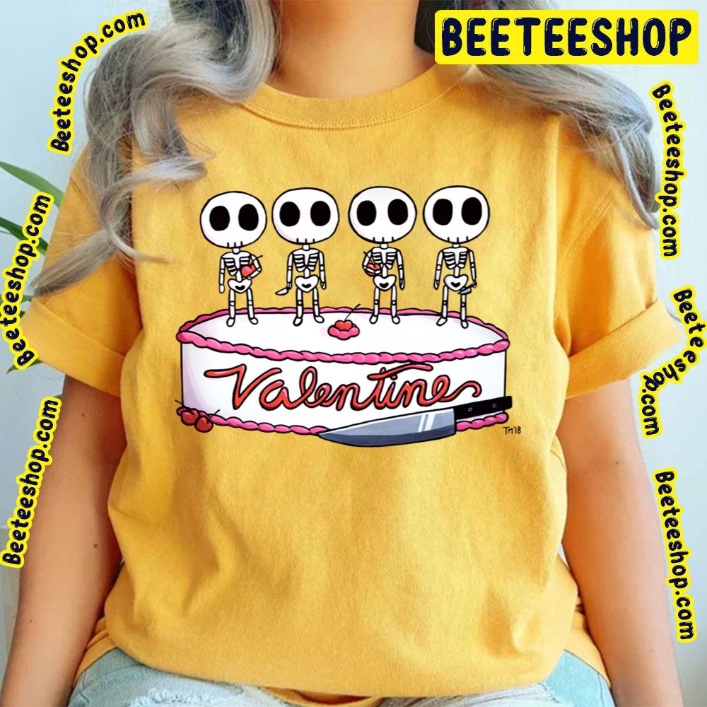 Chibi Cute Skeleton Happy Valentine Day Art Trending Unisex T-Shirt Chibi Cute Skeleton Happy Valentine Day Art Trending Unisex T-Shirt