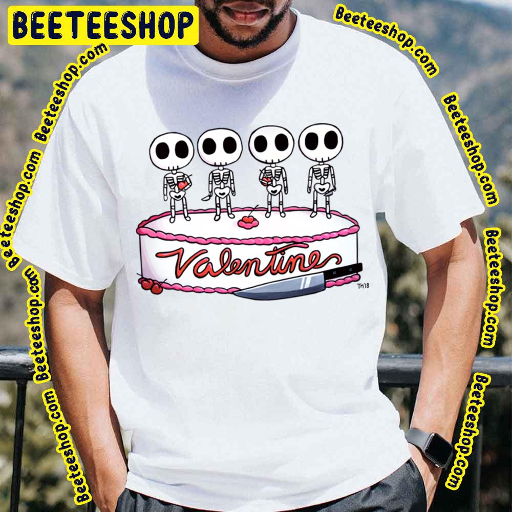 Chibi Cute Skeleton Happy Valentine Day Art Trending Unisex T-Shirt Chibi Cute Skeleton Happy Valentine Day Art Trending Unisex T-Shirt