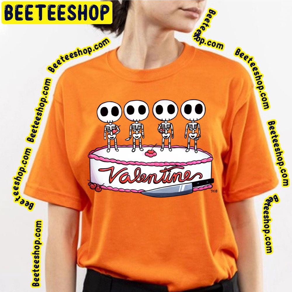 Chibi Cute Skeleton Happy Valentine Day Art Trending Unisex T-Shirt Chibi Cute Skeleton Happy Valentine Day Art Trending Unisex T-Shirt