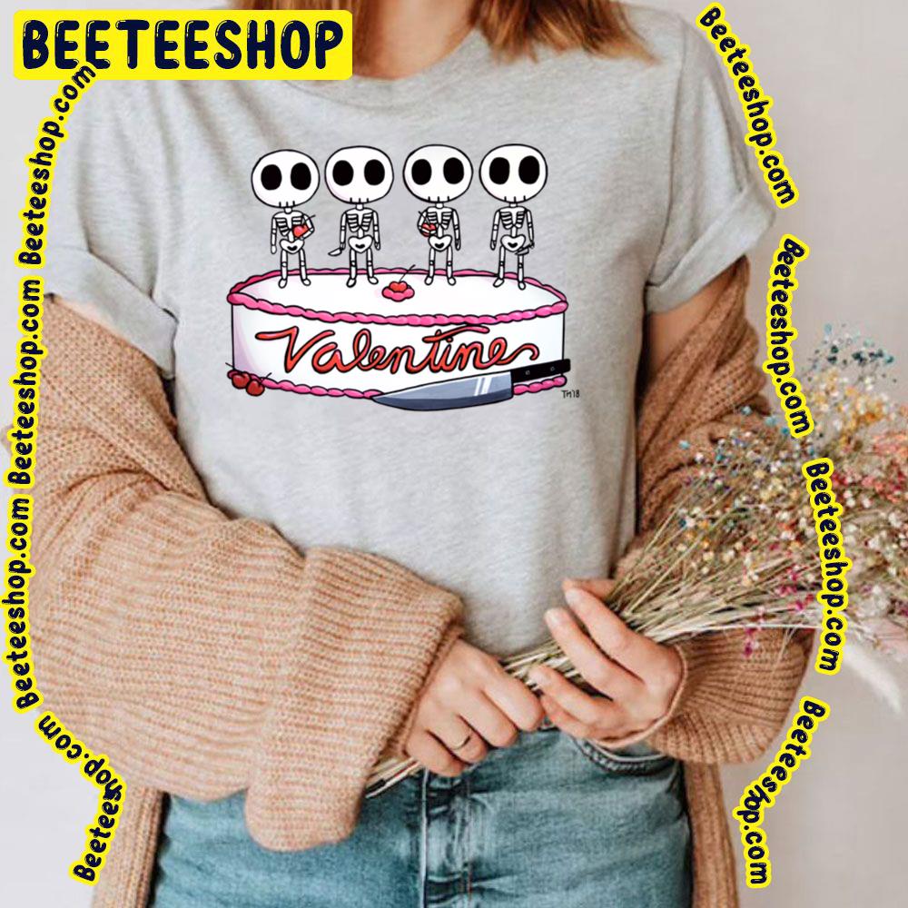 Chibi Cute Skeleton Happy Valentine Day Art Trending Unisex T-Shirt Chibi Cute Skeleton Happy Valentine Day Art Trending Unisex T-Shirt