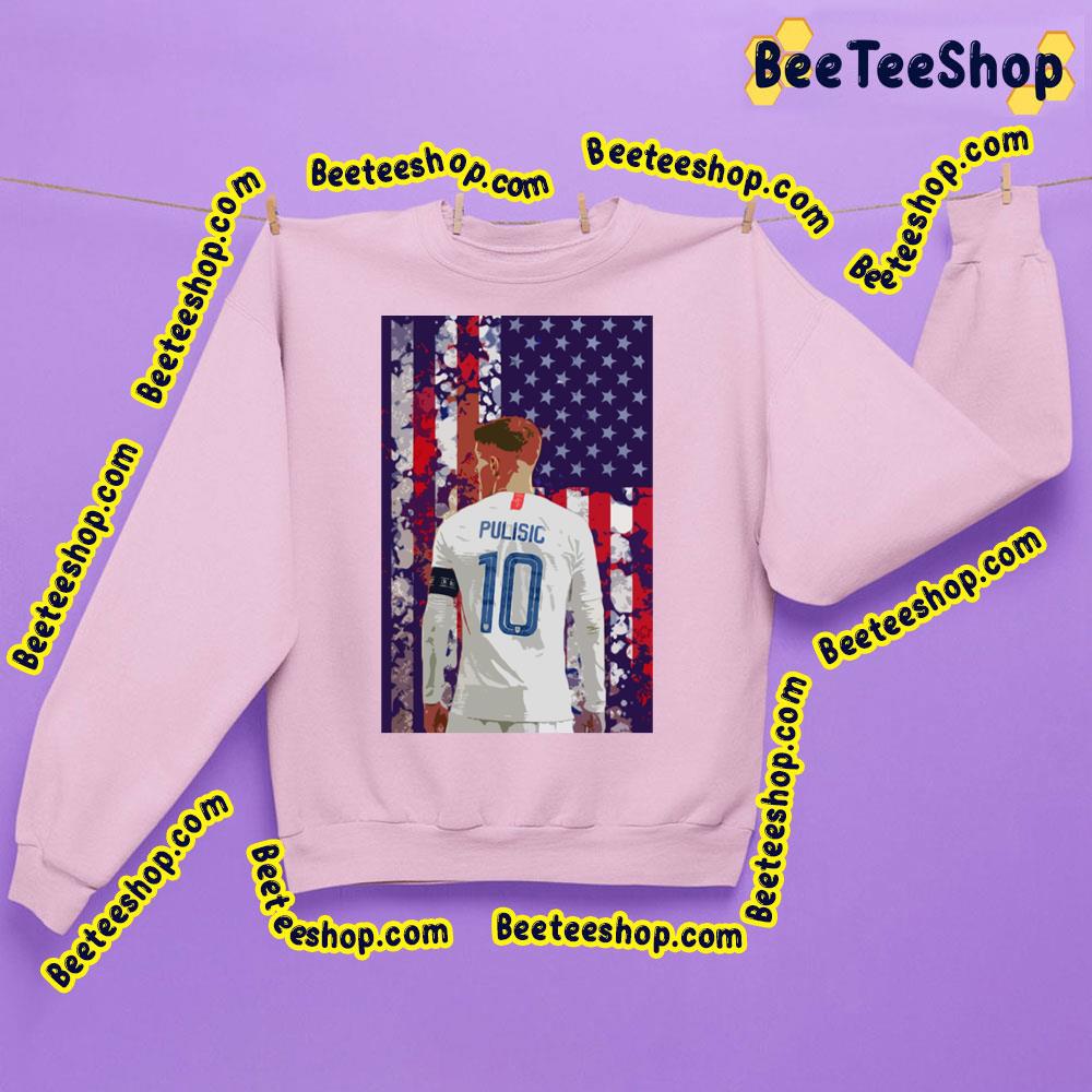 Christian Pulisic 10 Us Flag Trending Unisex Sweatshirt Christian Pulisic 10 Us Flag Trending Unisex Sweatshirt