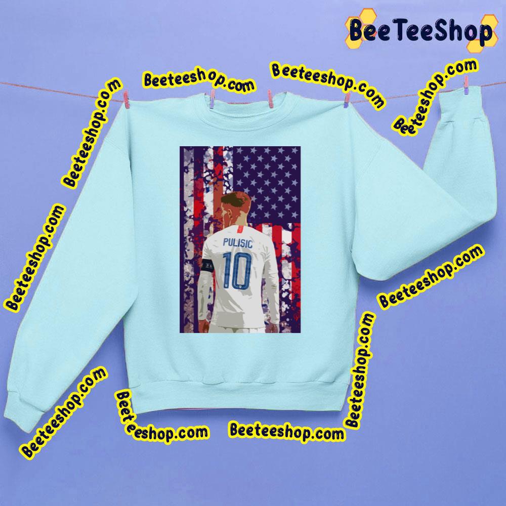 Christian Pulisic 10 Us Flag Trending Unisex Sweatshirt Christian Pulisic 10 Us Flag Trending Unisex Sweatshirt