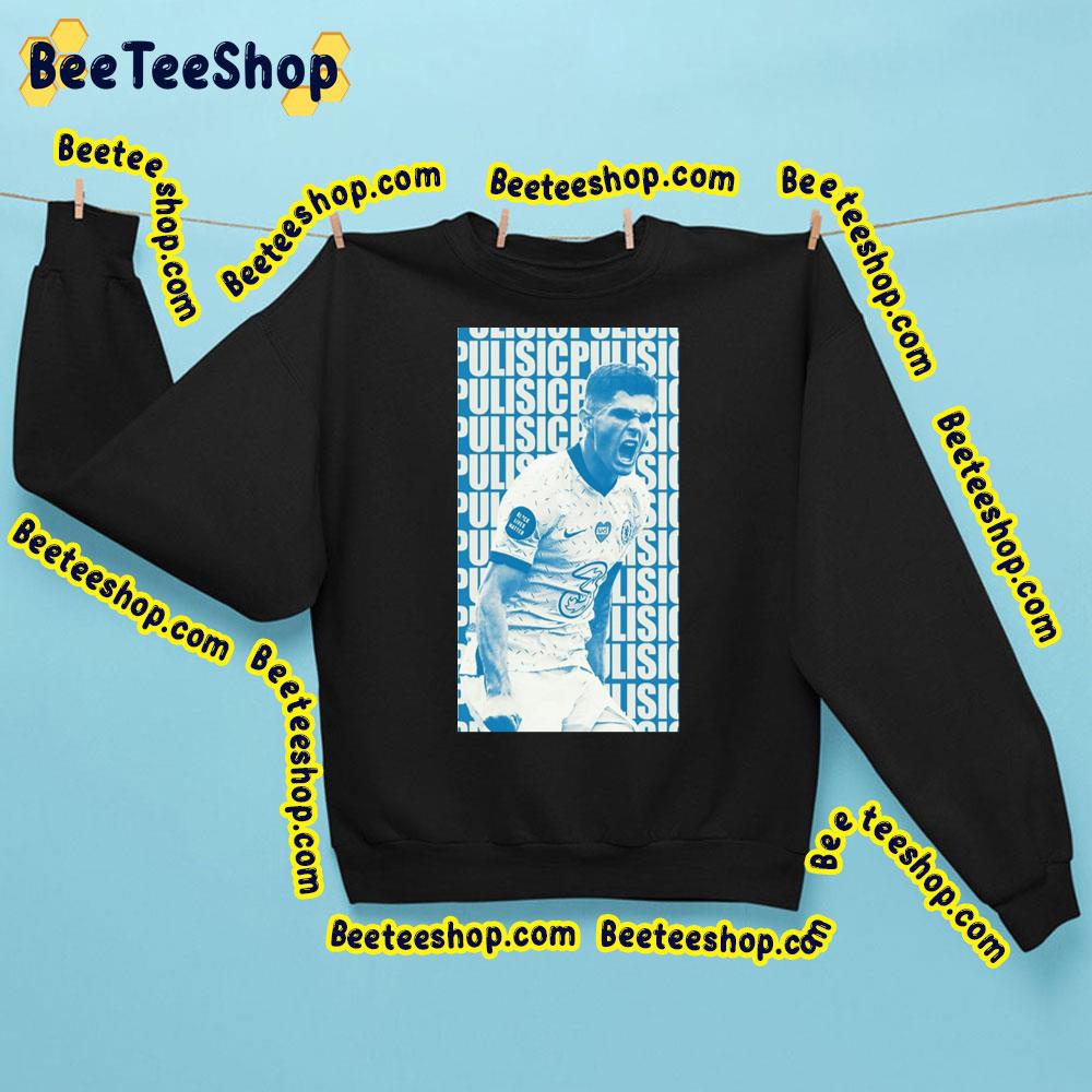 Christian Pulisic Blue Art Trending Unisex Sweatshirt Christian Pulisic Blue Art Trending Unisex Sweatshirt