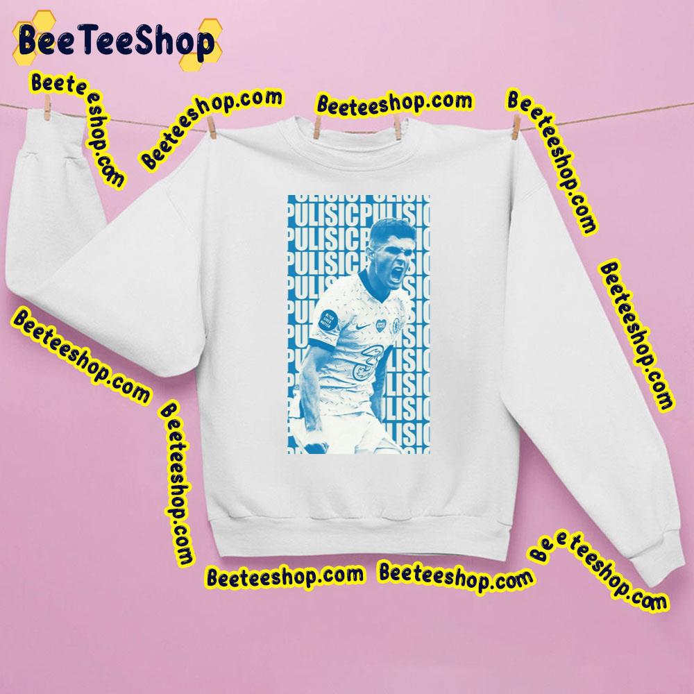 Christian Pulisic Blue Art Trending Unisex Sweatshirt Christian Pulisic Blue Art Trending Unisex Sweatshirt