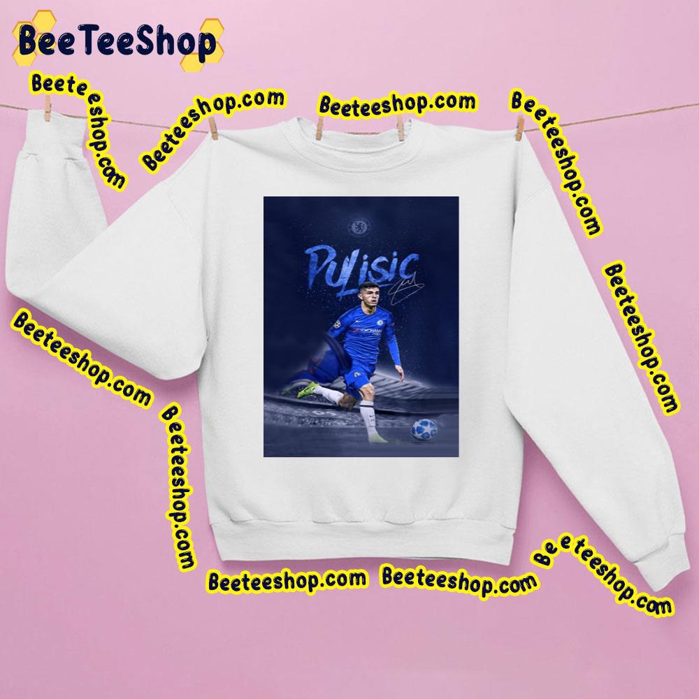 Christian Pulisic Chelsea With Signature Trending Unisex Sweatshirt Christian Pulisic Chelsea With Signature Trending Unisex Sweatshirt