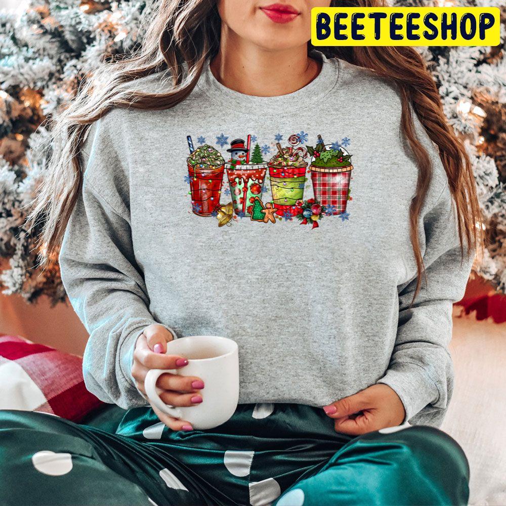 Christmas Coffee Drink Funny Snow Man Trending Unisex Hoodie Christmas Coffee Drink Funny Snow Man Trending Unisex Hoodie