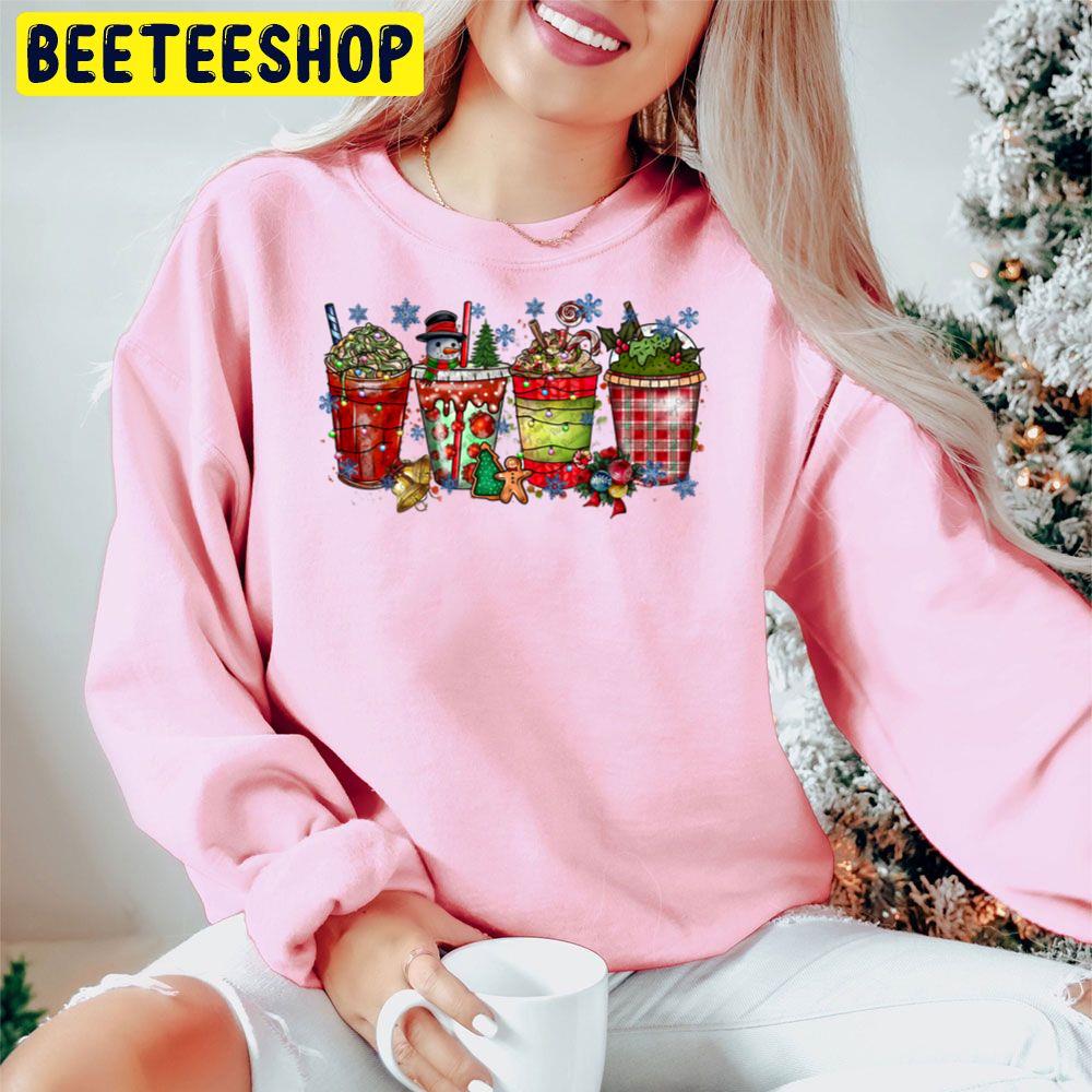 Christmas Coffee Drink Funny Snow Man Trending Unisex Hoodie Christmas Coffee Drink Funny Snow Man Trending Unisex Hoodie