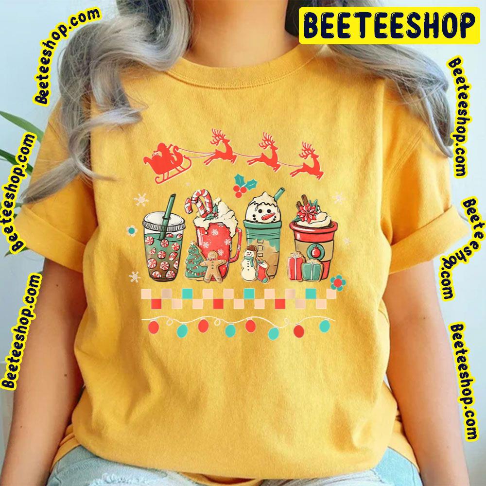Christmas Coffee Latte Mint Candy Gingerbread Trending Unisex T-Shirt Christmas Coffee Latte Mint Candy Gingerbread Trending Unisex T-Shirt
