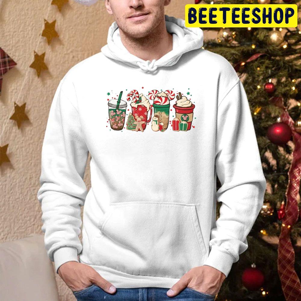 Christmas Coffee Mint Candy Coffee Latte Mickey Candy Red And White Trending Unisex Hoodie Christmas Coffee Mint Candy Coffee Latte Mickey Candy Red And White Trending Unisex Hoodie