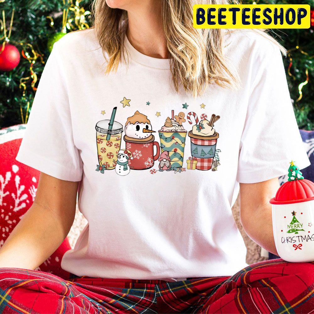 Christmas Coffee Snowmen Red Peppermint Iced Latte Sweets Snow Cozy Winter Trending Unisex Hoodie Christmas Coffee Snowmen Red Peppermint Iced Latte Sweets Snow Cozy Winter Trending Unisex Hoodie