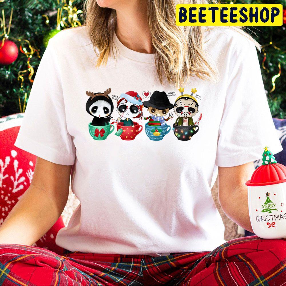 Christmas Horror Coffee Ghostface Michael Myers Freddy Krueger Jason Voorhees Trending Unisex Hoodie Christmas Horror Coffee Ghostface Michael Myers Freddy Krueger Jason Voorhees Trending Unisex Hoodie