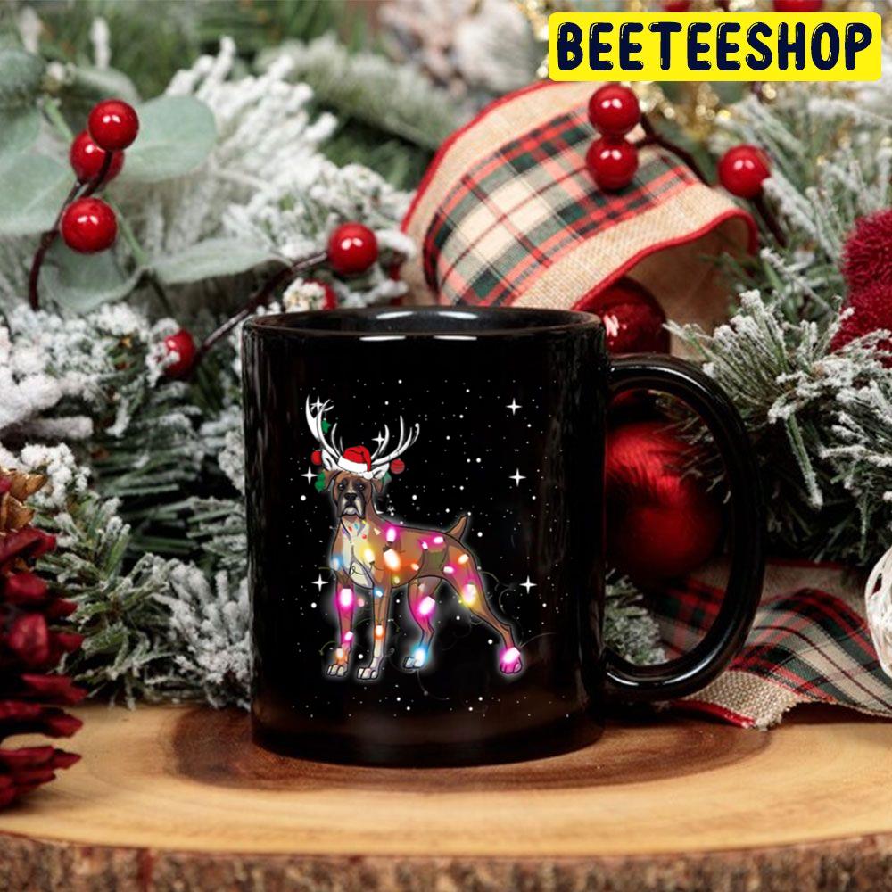 Christmas Led Lights Boxer Dog Vintage Trending Unisex Hoodie Christmas Led Lights Boxer Dog Vintage Trending Unisex Hoodie
