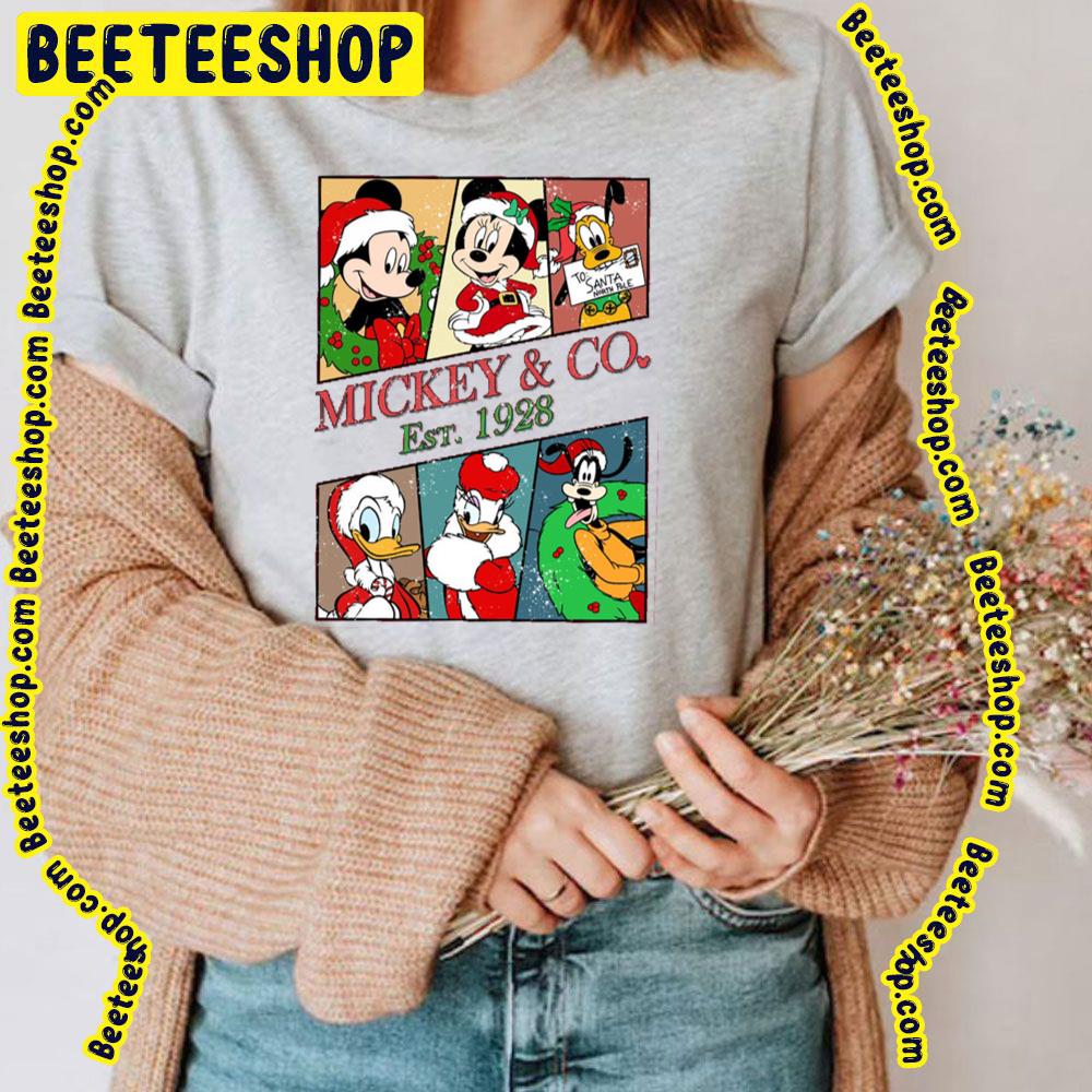 Christmas Mickey And Co Est 1928 Disney Characters Trending Unisex T-Shirt Christmas Mickey And Co Est 1928 Disney Characters Trending Unisex T-Shirt