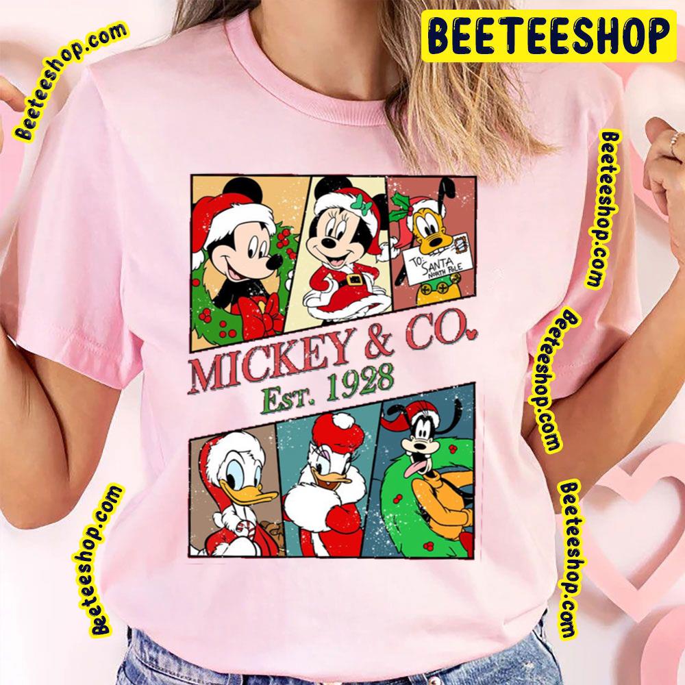 Christmas Mickey And Co Est 1928 Disney Characters Trending Unisex T-Shirt Christmas Mickey And Co Est 1928 Disney Characters Trending Unisex T-Shirt