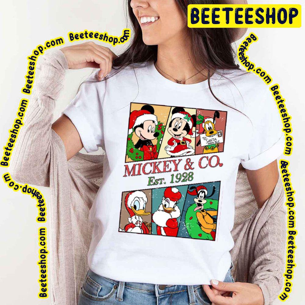 Christmas Mickey And Co Est 1928 Disney Characters Trending Unisex T-Shirt Christmas Mickey And Co Est 1928 Disney Characters Trending Unisex T-Shirt
