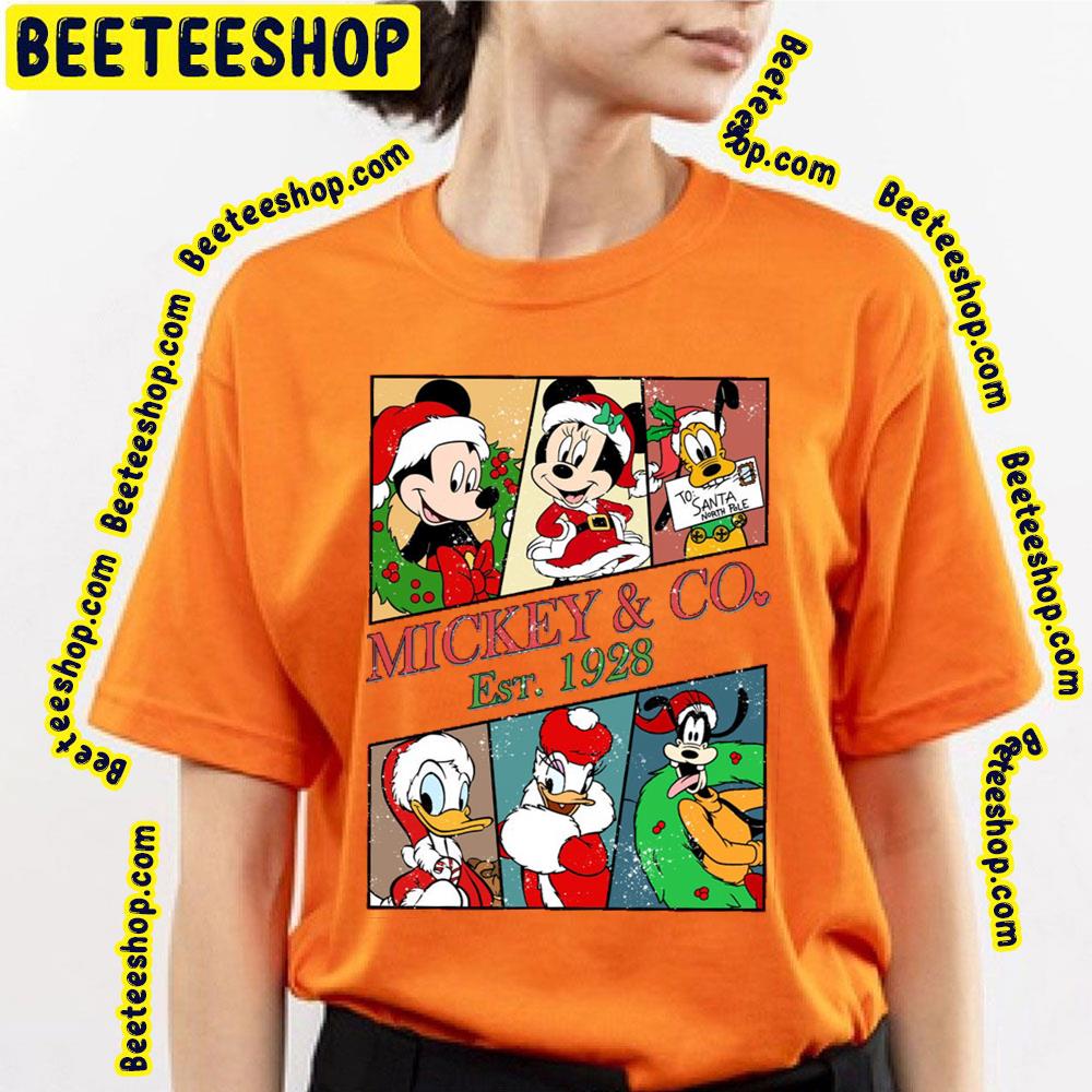 Christmas Mickey And Co Est 1928 Disney Characters Trending Unisex T-Shirt Christmas Mickey And Co Est 1928 Disney Characters Trending Unisex T-Shirt