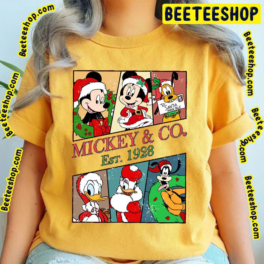 Christmas Mickey And Co Est 1928 Disney Characters Trending Unisex T-Shirt Christmas Mickey And Co Est 1928 Disney Characters Trending Unisex T-Shirt