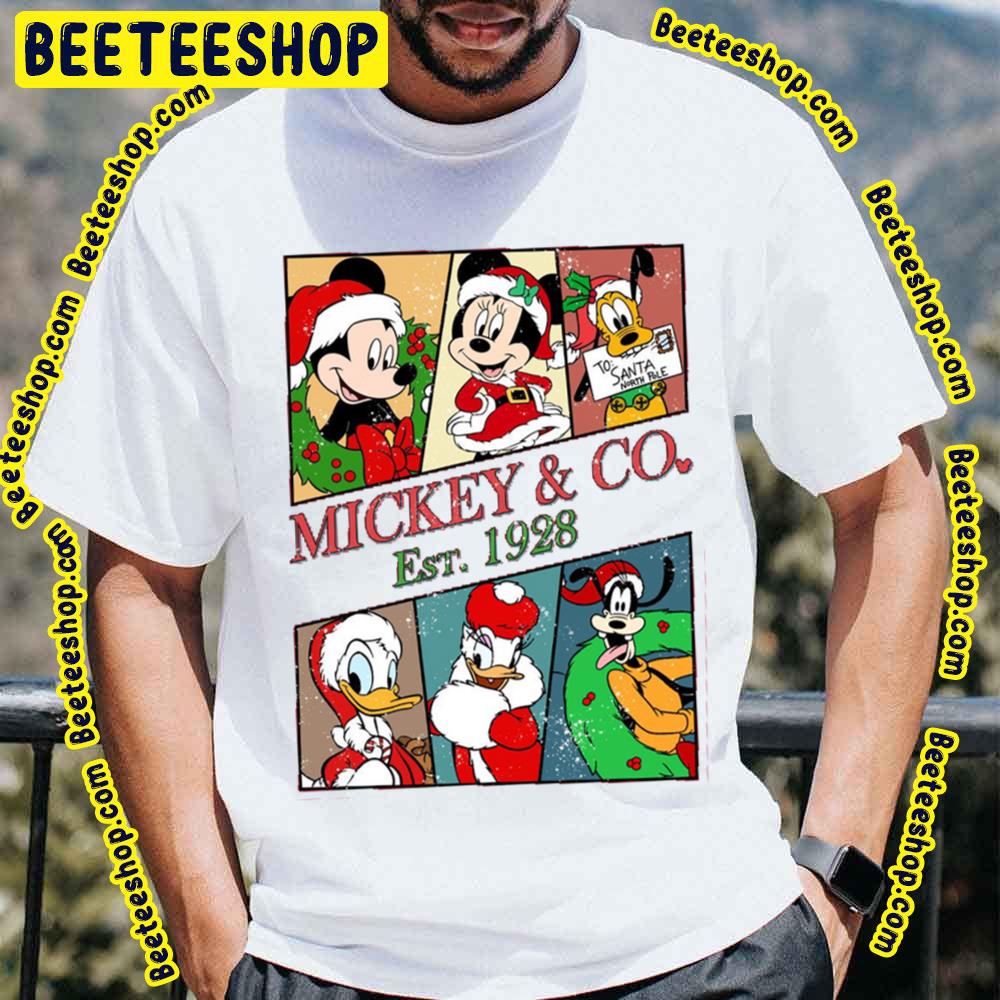 Christmas Mickey And Co Est 1928 Disney Characters Trending Unisex T-Shirt Christmas Mickey And Co Est 1928 Disney Characters Trending Unisex T-Shirt