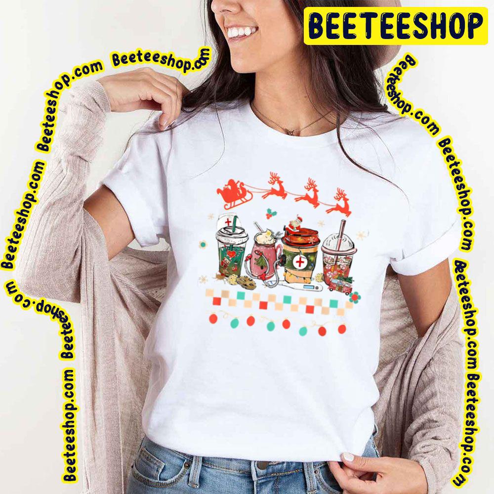 Christmas Nurse Coffee Latte Trending Unisex T-Shirt Christmas Nurse Coffee Latte Trending Unisex T-Shirt