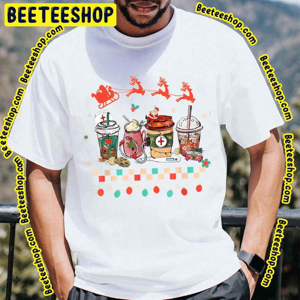 Christmas Nurse Coffee Latte Trending Unisex T-Shirt Christmas Nurse Coffee Latte Trending Unisex T-Shirt