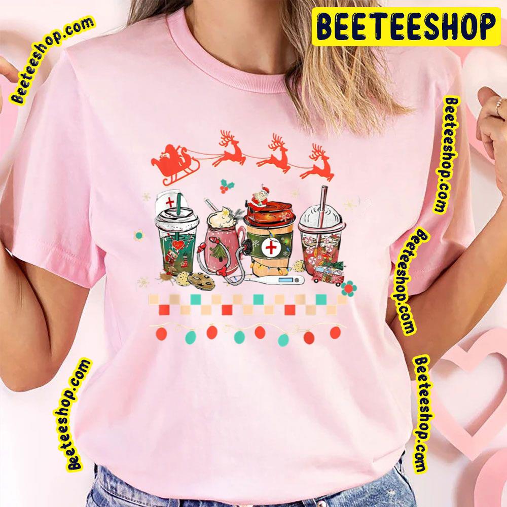 Christmas Nurse Coffee Latte Trending Unisex T-Shirt Christmas Nurse Coffee Latte Trending Unisex T-Shirt