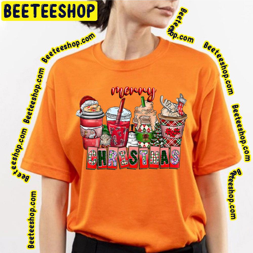 Christmas Santa Claus Coffee Red Art Trending Unisex T-Shirt Christmas Santa Claus Coffee Red Art Trending Unisex T-Shirt