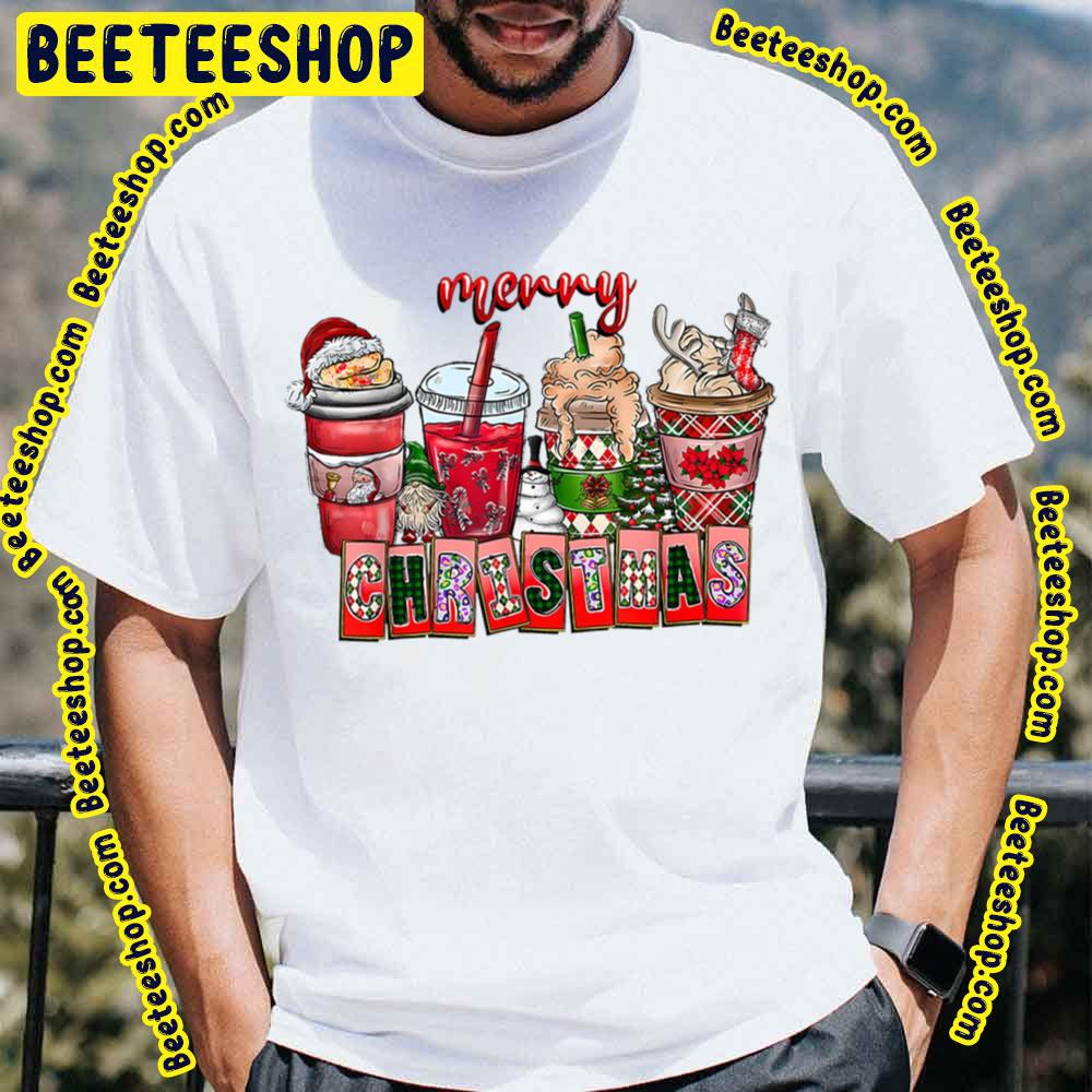 Christmas Santa Claus Coffee Red Art Trending Unisex T-Shirt Christmas Santa Claus Coffee Red Art Trending Unisex T-Shirt