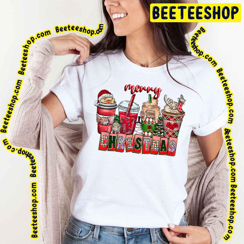 Christmas Santa Claus Coffee Red Art Trending Unisex T-Shirt Christmas Santa Claus Coffee Red Art Trending Unisex T-Shirt