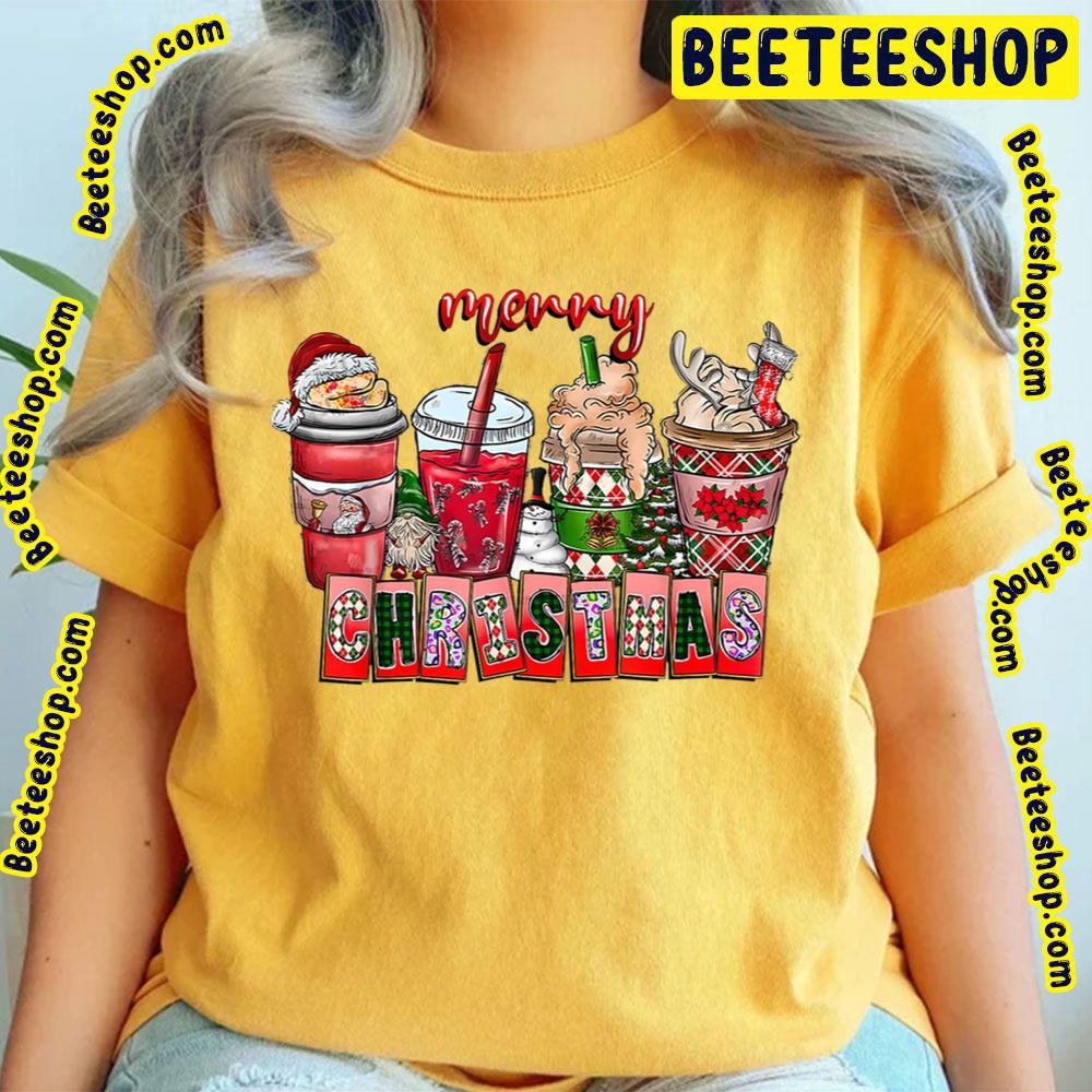 Christmas Santa Claus Coffee Red Art Trending Unisex T-Shirt Christmas Santa Claus Coffee Red Art Trending Unisex T-Shirt