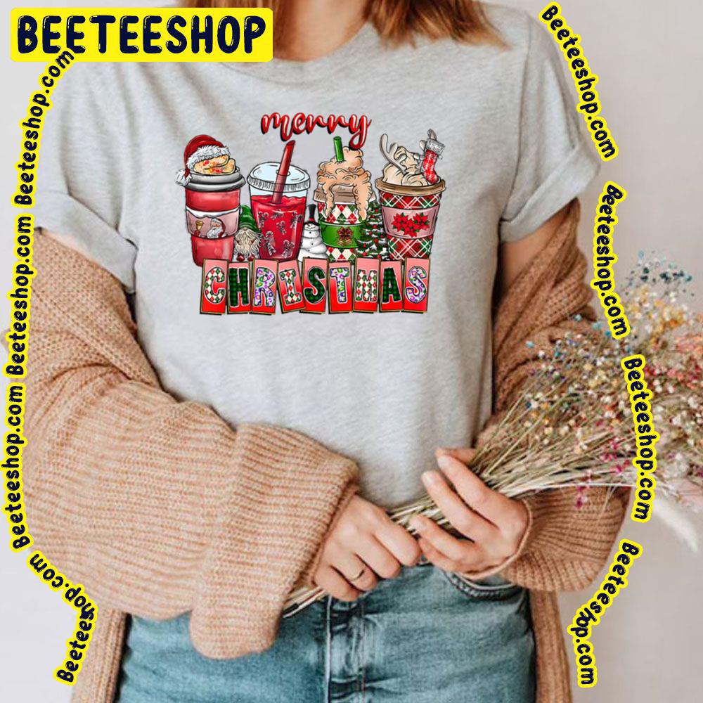 Christmas Santa Claus Coffee Red Art Trending Unisex T-Shirt Christmas Santa Claus Coffee Red Art Trending Unisex T-Shirt