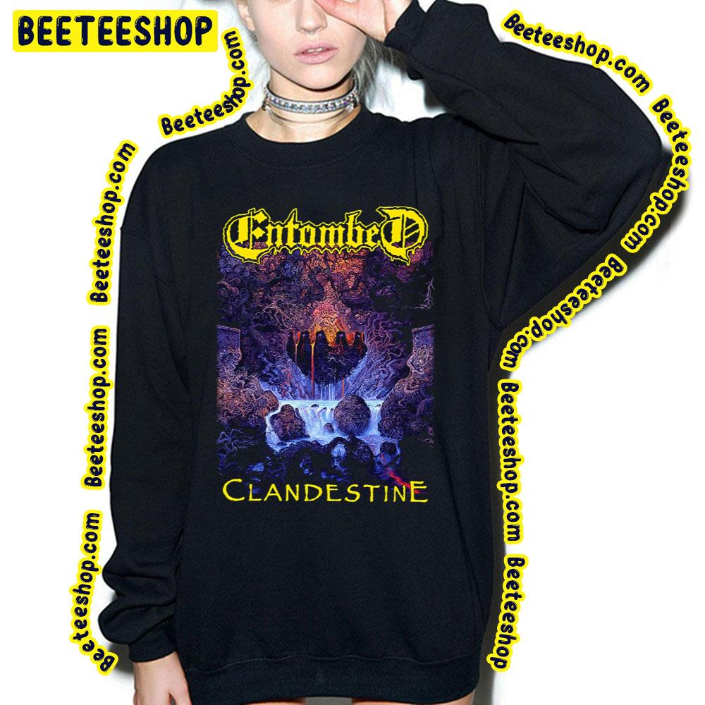Clandestine Vintage Art Entombed Music Trending Unisex Sweatshirt Clandestine Vintage Art Entombed Music Trending Unisex Sweatshirt
