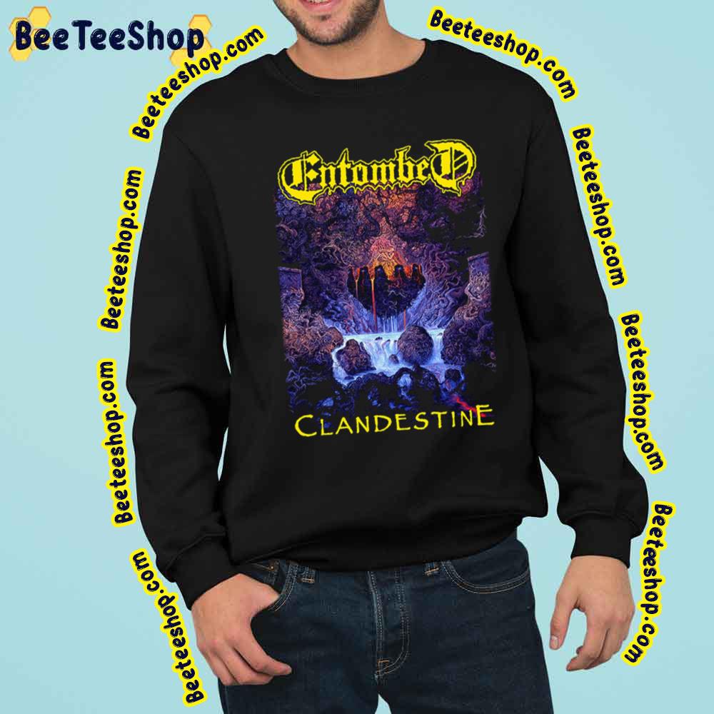Clandestine Vintage Art Entombed Music Trending Unisex Sweatshirt Clandestine Vintage Art Entombed Music Trending Unisex Sweatshirt