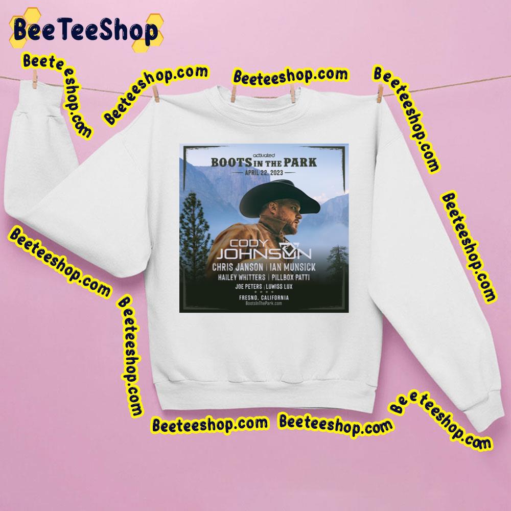 Cody Johnson Boots In The Park 2023 Trending Unisex Sweatshirt Cody Johnson Boots In The Park 2023 Trending Unisex Sweatshirt