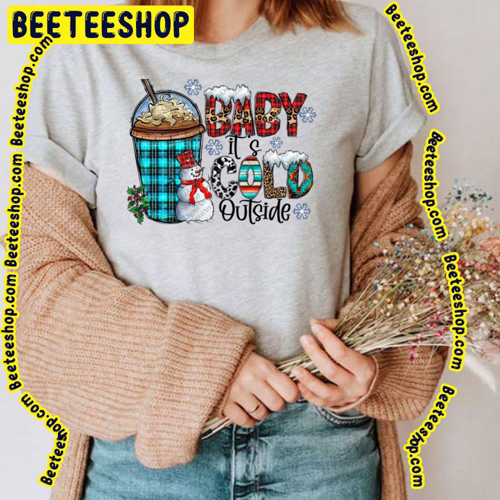 Coffee Cup Baby It's Cold Outside Merry Christmas Y'all Trending Unisex T-Shirt Coffee Cup Baby It's Cold Outside Merry Christmas Y'all Trending Unisex T-Shirt