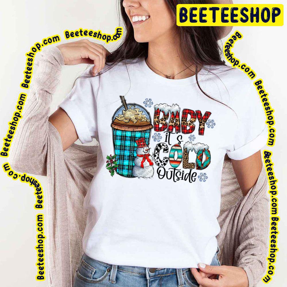 Coffee Cup Baby It's Cold Outside Merry Christmas Y'all Trending Unisex T-Shirt Coffee Cup Baby It's Cold Outside Merry Christmas Y'all Trending Unisex T-Shirt