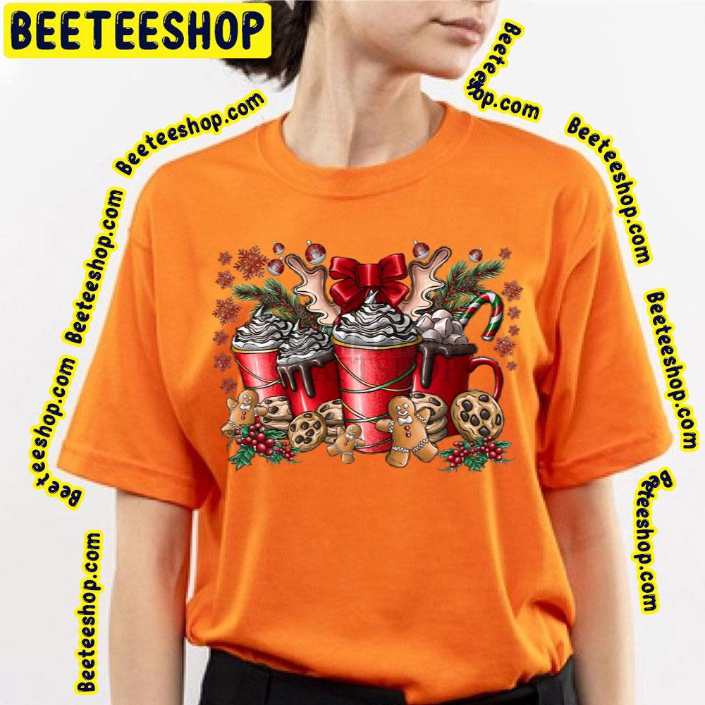 Coffee Holiday Merry Christmas Gingerbread Man Trending Unisex T-Shirt Coffee Holiday Merry Christmas Gingerbread Man Trending Unisex T-Shirt