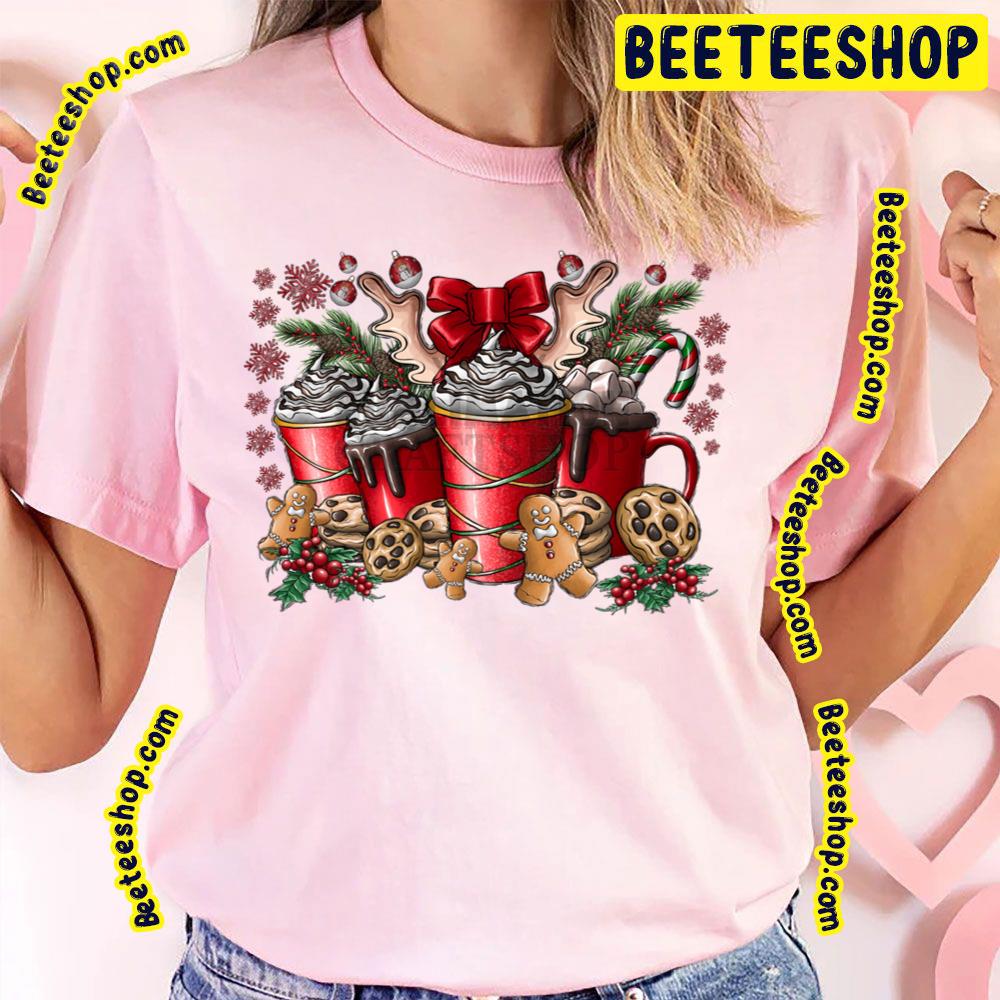 Coffee Holiday Merry Christmas Gingerbread Man Trending Unisex T-Shirt Coffee Holiday Merry Christmas Gingerbread Man Trending Unisex T-Shirt