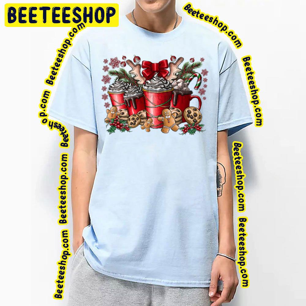Coffee Holiday Merry Christmas Gingerbread Man Trending Unisex T-Shirt Coffee Holiday Merry Christmas Gingerbread Man Trending Unisex T-Shirt