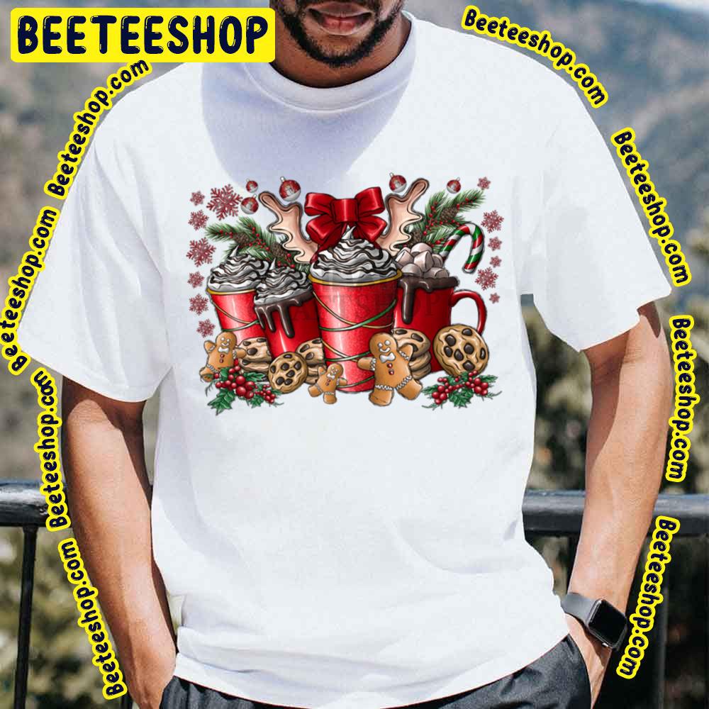 Coffee Holiday Merry Christmas Gingerbread Man Trending Unisex T-Shirt Coffee Holiday Merry Christmas Gingerbread Man Trending Unisex T-Shirt