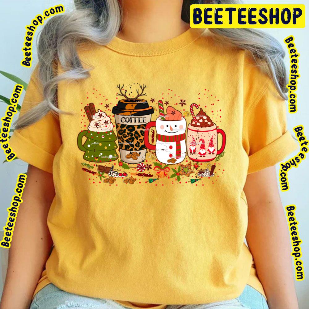Coffee Iced Latte Snowmen Sweets Cozy Winter Christmas Trending Unisex T-Shirt Coffee Iced Latte Snowmen Sweets Cozy Winter Christmas Trending Unisex T-Shirt