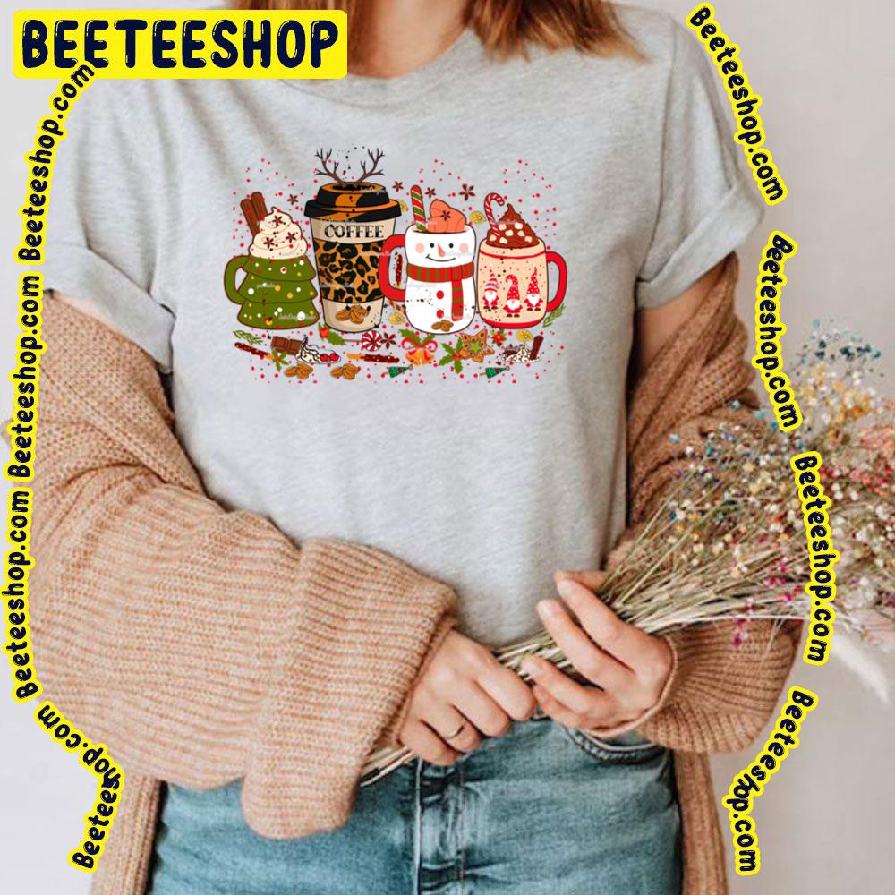 Coffee Iced Latte Snowmen Sweets Cozy Winter Christmas Trending Unisex T-Shirt Coffee Iced Latte Snowmen Sweets Cozy Winter Christmas Trending Unisex T-Shirt