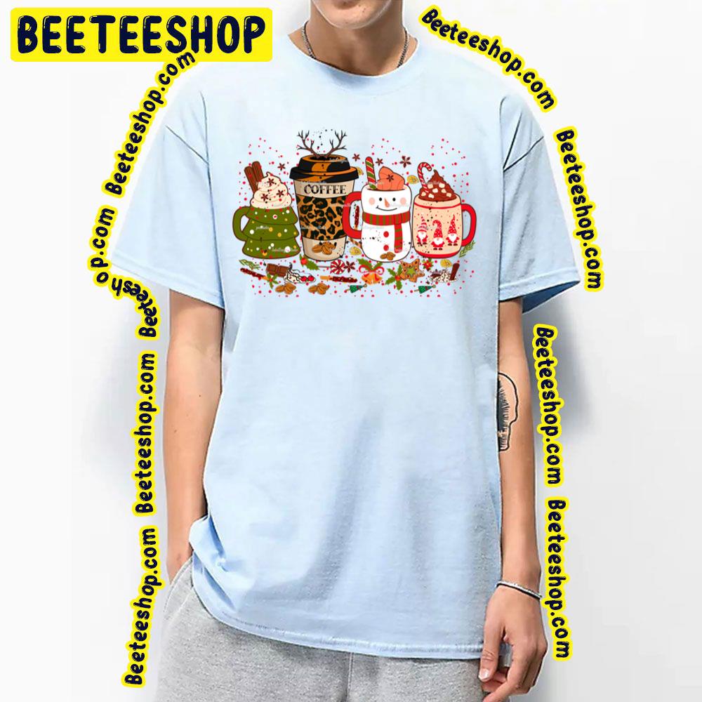Coffee Iced Latte Snowmen Sweets Cozy Winter Christmas Trending Unisex T-Shirt Coffee Iced Latte Snowmen Sweets Cozy Winter Christmas Trending Unisex T-Shirt