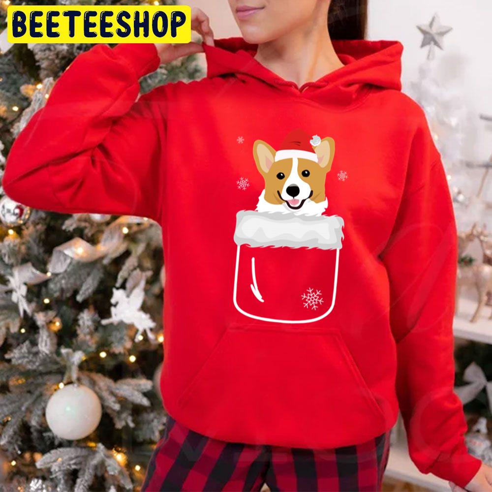 Corgi In Your Front Pocket Funny Christmas Costume Trending Unisex Hoodie Corgi In Your Front Pocket Funny Christmas Costume Trending Unisex Hoodie
